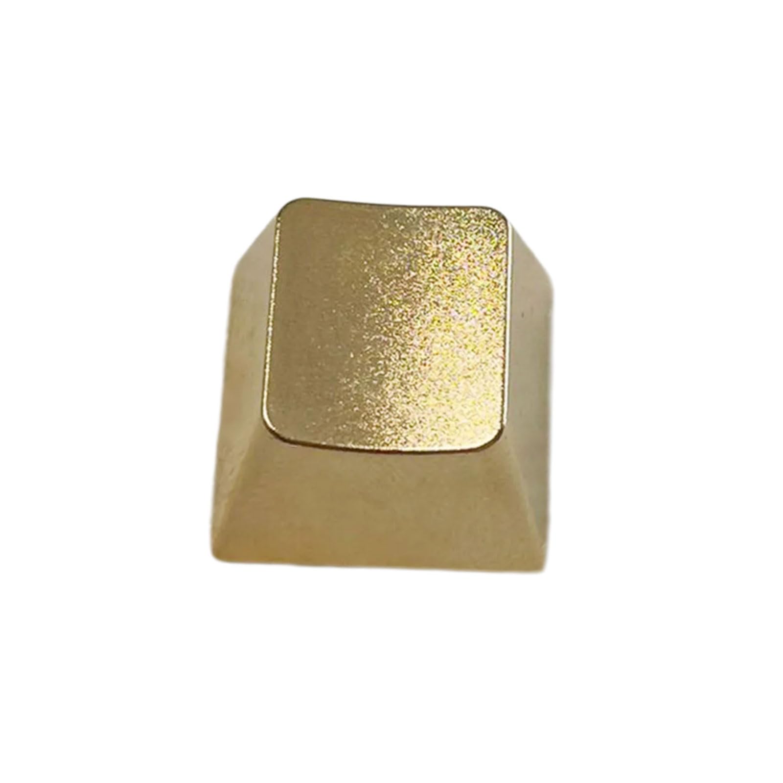 Matte Metal Keycap in Gold Alloy Finish for Mechanical Keyboard Customization