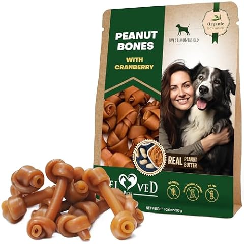 Dog Peanut Butter Bones with Cranberry Cover