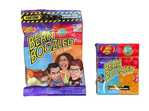 Jelly Belly Bean Boozled 6th Edition 1.9 oz Bag and 1.6 oz Box Kosher Bundle Jelly Belly Bean Boozled 6th Edition 1.9 oz Bag and 1.6 oz Box Kosher Bundle