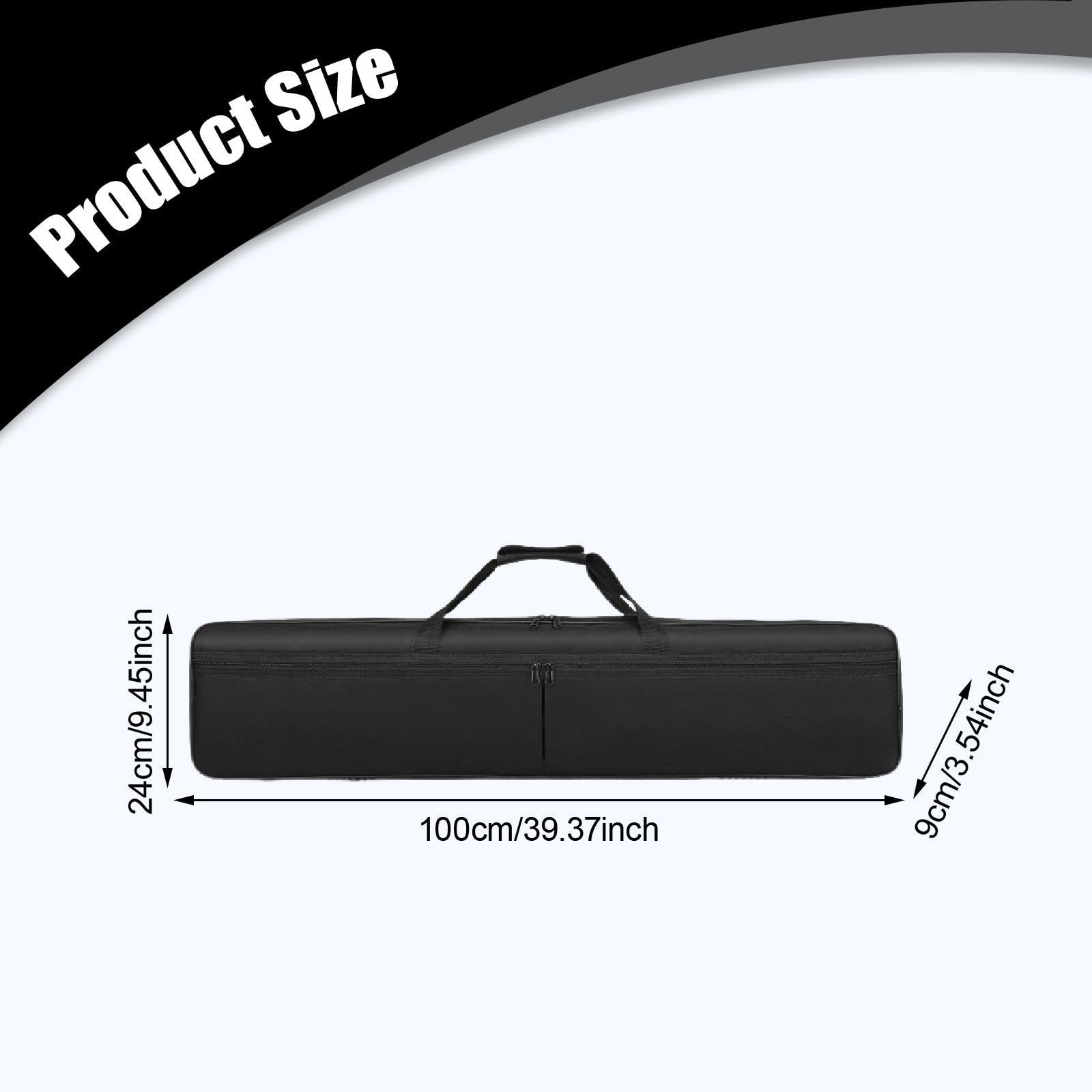 Keyboardtasche, Klavierkoffer, Geschenk mit Griff, Wasserdichte, Verdickte Handtasche, Keyboardtasche für Outdoor, Musikstudio, Konzerte, 61 Schlüssel
