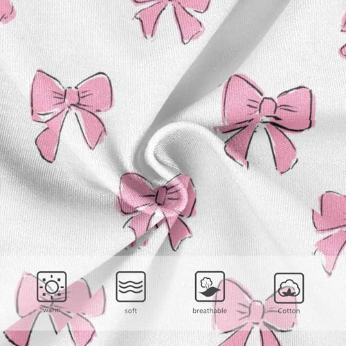 Wusikd Pink Bow (3) Girls' Underwear Cotton Girls Briefs Soft Toddler Underwear 2T3
