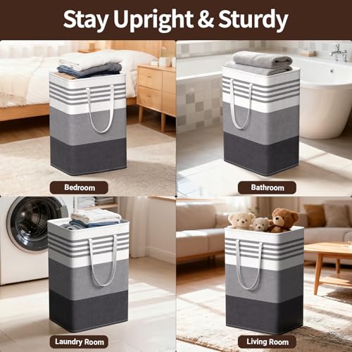 WOWBOX 2-Pack Laundry Hampers - 33% Off, Large Capacity & Foldable - Image 6