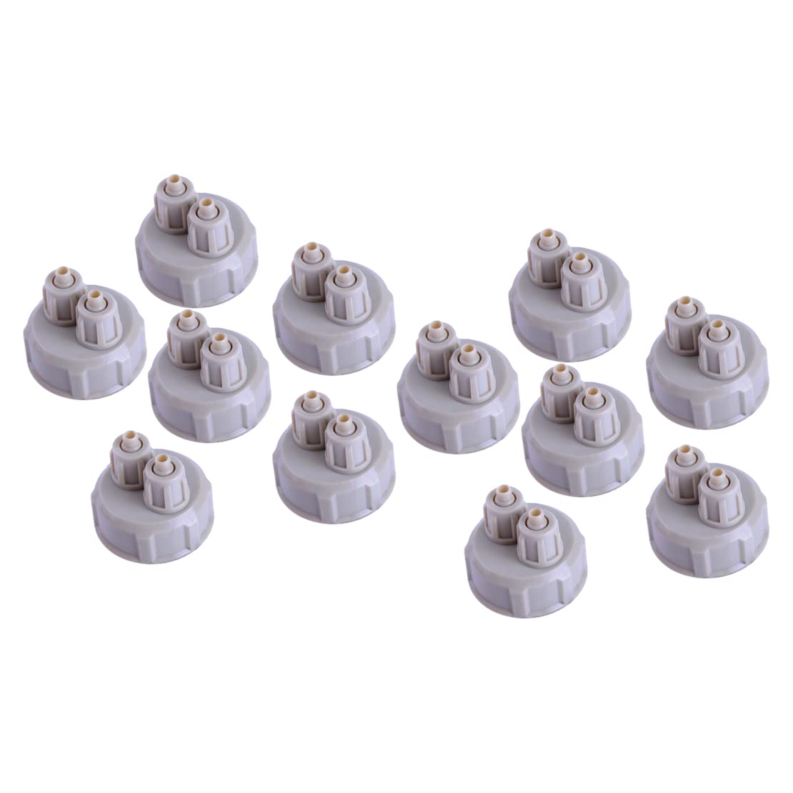 Jauge 12 pièces pour système de génération de CO2, Bouchon de Bouteille, Valve de Diffusion d'air pour Aquarium, réservoir à Poissons