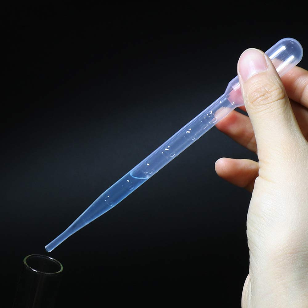 1000 piezas de pipetas de transferencia, vol.7ml, pipetas de aceites esenciales, graduadas, 3 ml, material LDPE, 1000 piezas/bolsa, LVG001