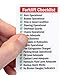 SmartSign Certified Forklift Driver/Forklift Checklist 2- Sided Forklift Certification Wallet Card | 2.125