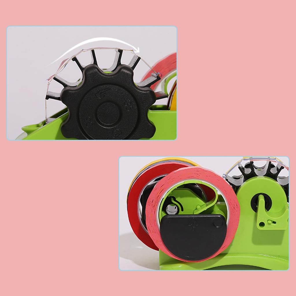 Dispenser Da Tavolo Semiautomatico, a Scomparsa, Scatola di per Il Taglio, Accessori per La Sigillatura, verde