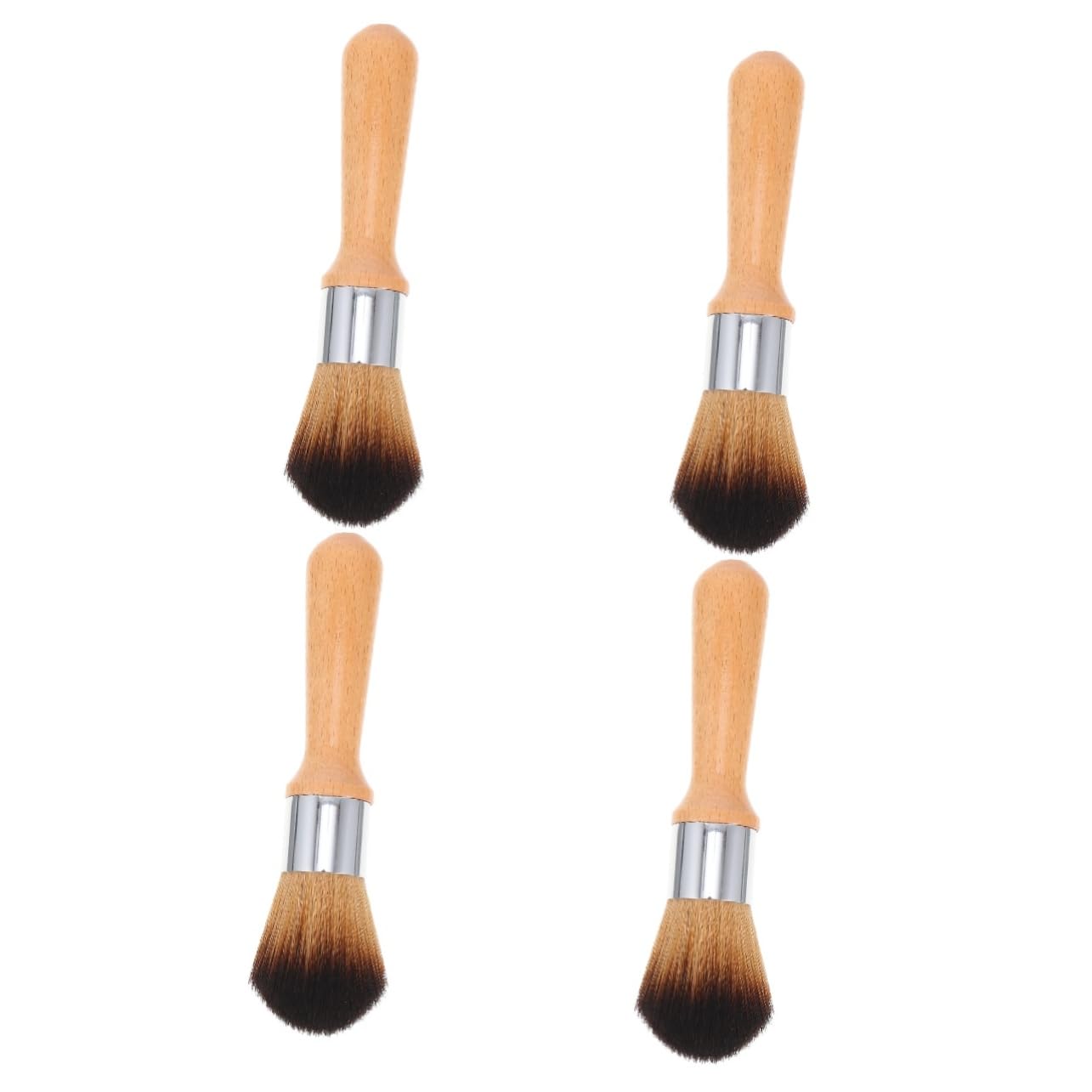 4piezas Cepillo De Limpieza De Madera Mango De Haya y Cerdas Para Instrumentos y Jade Para y Eliminación De