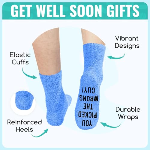 Image of HAPPYPOP Cancer Gifts for Women Men - Breast Cnacer Care Socks for Patient Friends