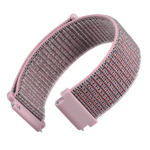 ✅ 10 Best Strap for Pink Watch Dial 4 WOCCI 20mm Adjustable Nylon Watch Band, Quick Release Sport Loop Strap (Sand Pink)