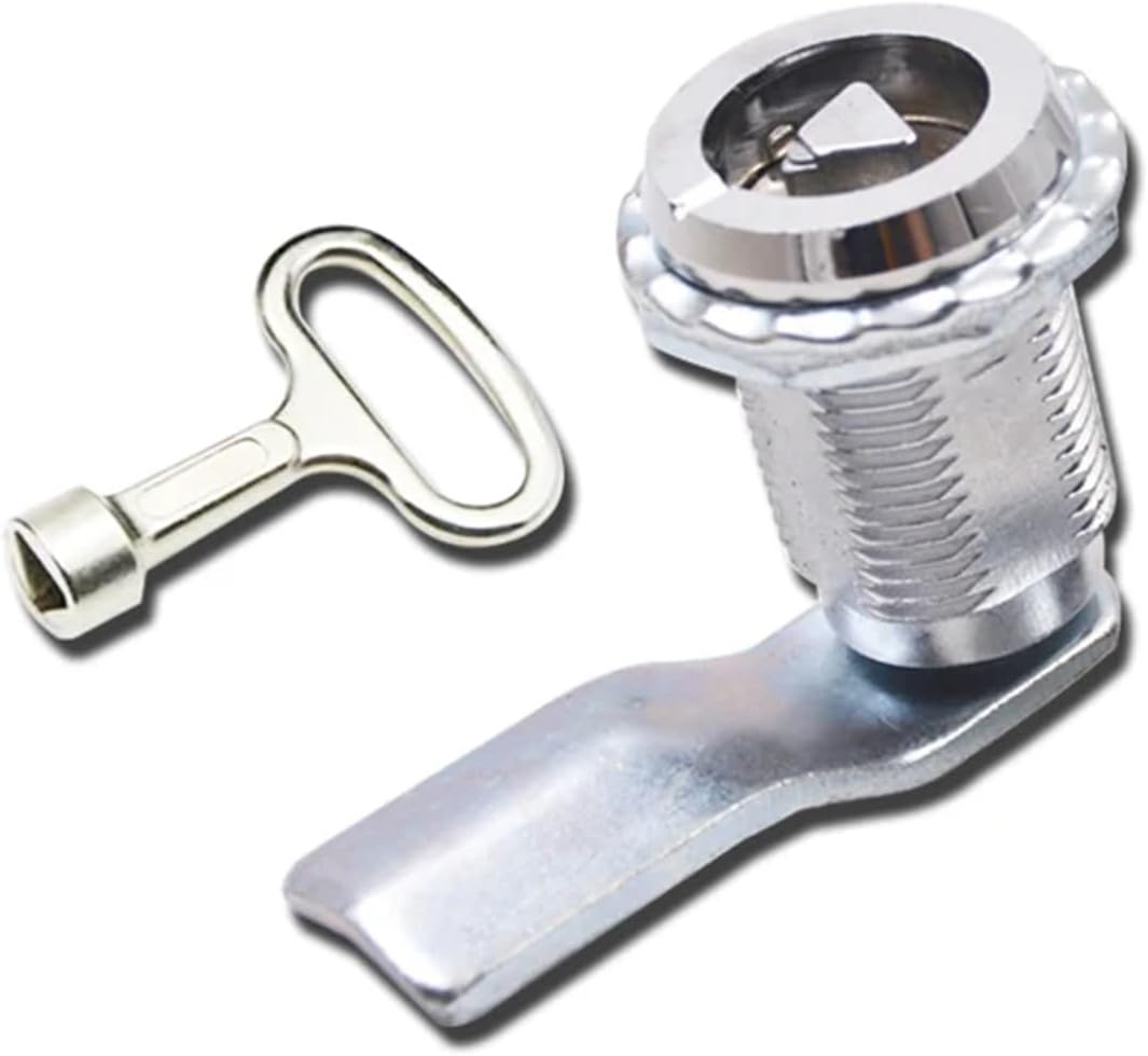 Zinc Alloy MS816 Triangle Key Mini Cam Lock Triangle Electric Cabinet Dustbin Lock Pull Tongue Mailbox Metal Lockes 1Pcs(SKY BLUE)