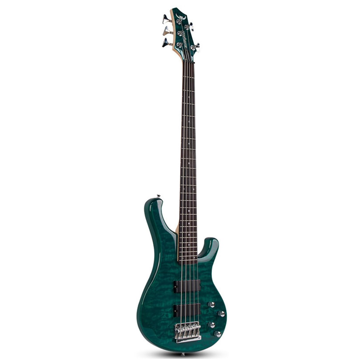 Photo 1 of Electric Bass Guitar 4 Strings Full-Size Standard Bass Beginner Kit with Bag, Strap, Cable (Green)