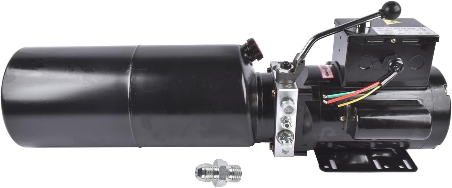 Hydraulic Power Unit 110V Single Phase Hydraulic Pump 10 Quart 2.5 Gallon Reservoir 2.2 KW 3400 RPM 1.7 GPM for Car Lift Auto Shop Repair