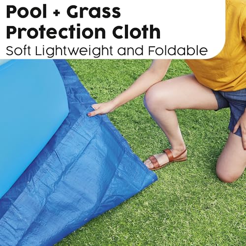 Bestway PE- Bodenplane 335 x 335 cm, blau, quadratisch