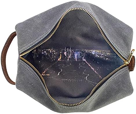 Boarding Pass Manhattan at Night Shaving Dopp Kit/Toiletry Bag - Charcoal