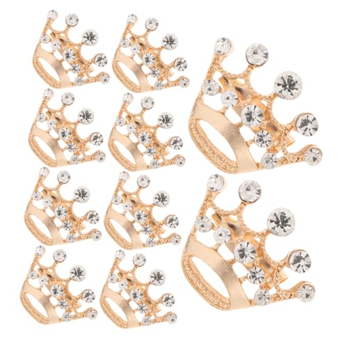 Broches en forme de couronne avec strass NOLITOY pour mariage et fêtes