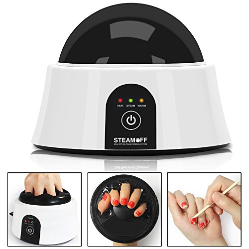 Upgraded Steam Off Gel Nail Remover Machine, USA Plug, Portable Electric Nail Steamer Tools Gel Nail Polish Acrylic Removal