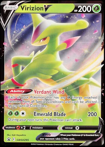 Pokemon - Virizion V - SWSH295 - Carta Promo Black Star