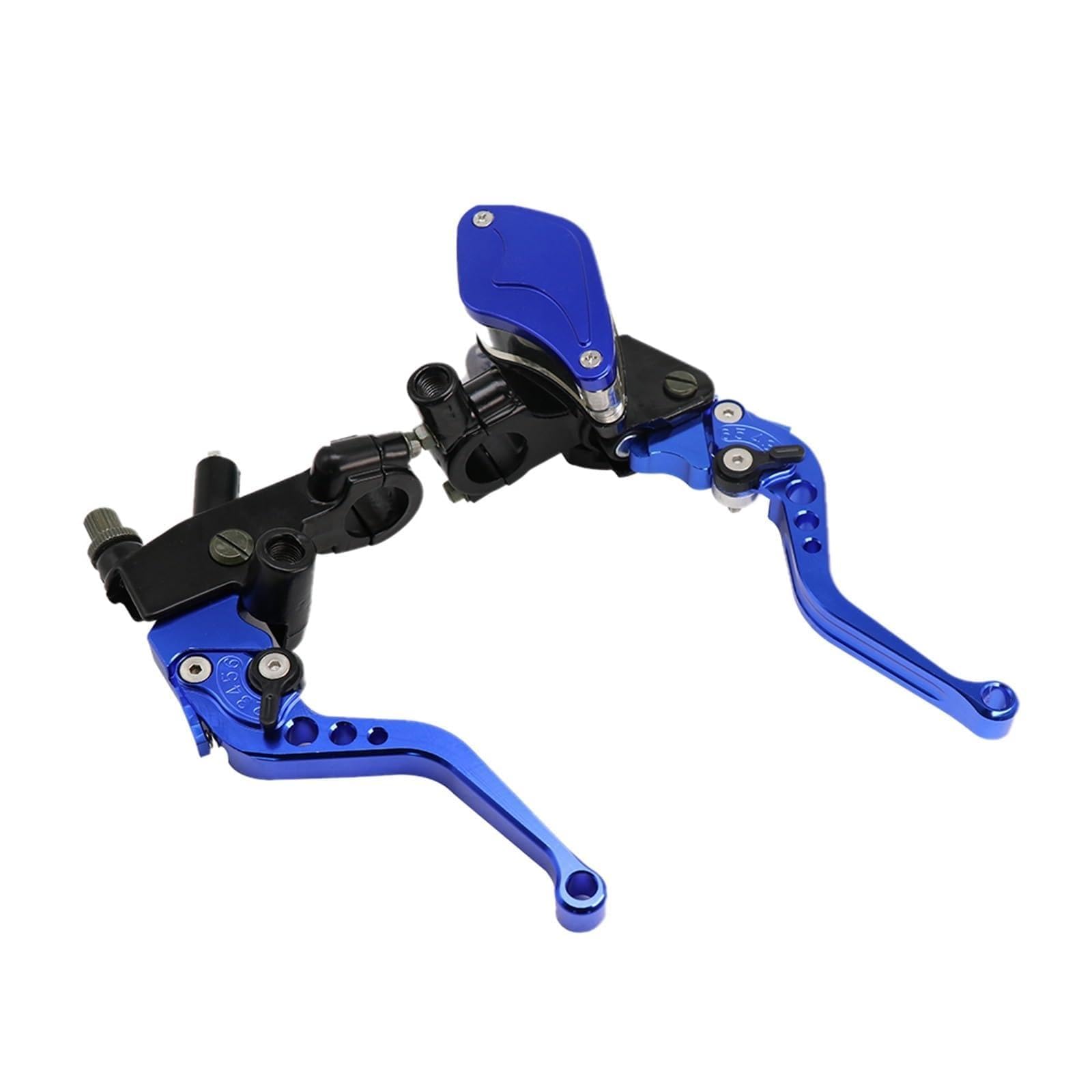 Rynzo Motorcycle Brake Lever 50cc-300cc Hydraulic Brake Clutch Lever for Sport Street Bike(Blue Set)