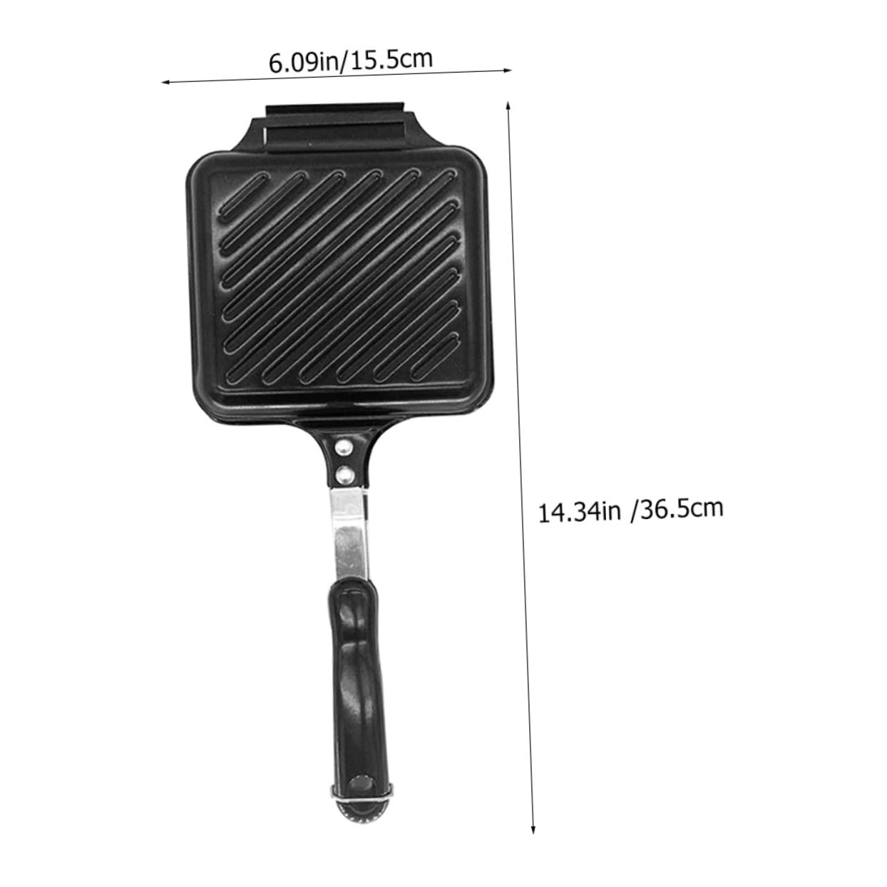 Garneck Sandwich Maker Non Stick Baking Pan Double Sided Kitchen Essential with Ergonomic Handle for for Home Breakfast Sandwiches and Toasts