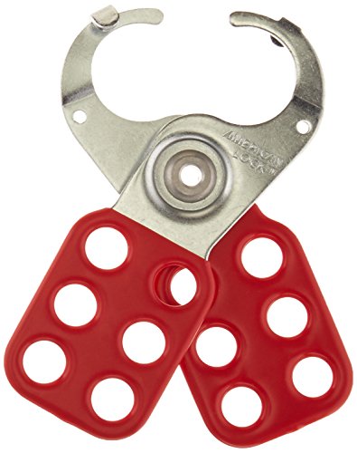 Image of American Lock AL080 Lockout Hasps, 1 inch Jaw Dia., Red