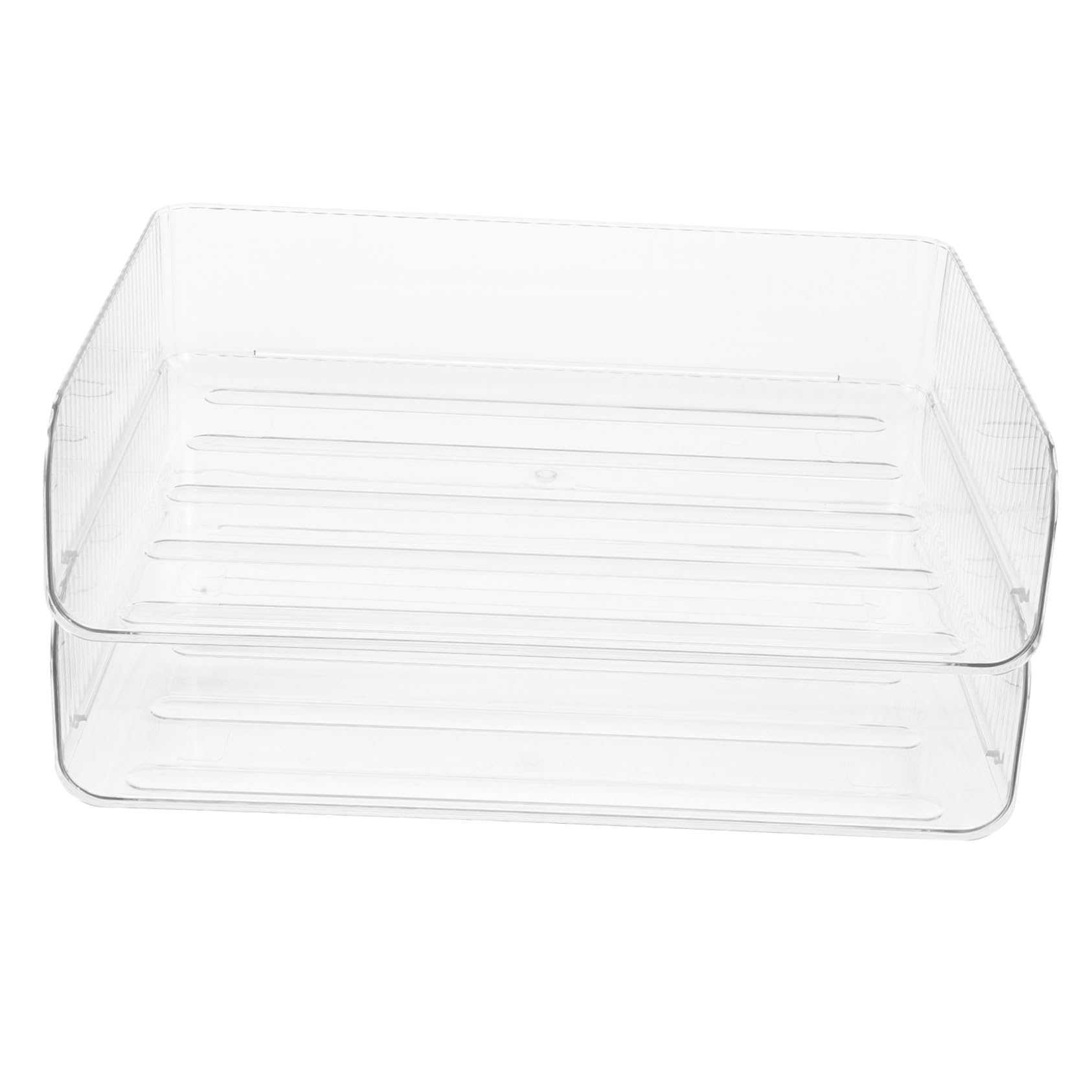 2 pezzi Organizer Scrivania in Plastica Resistente Mensola Documenti Impilabile Portaoggetti Multifunzione per Ufficio e Casa Design e Facile