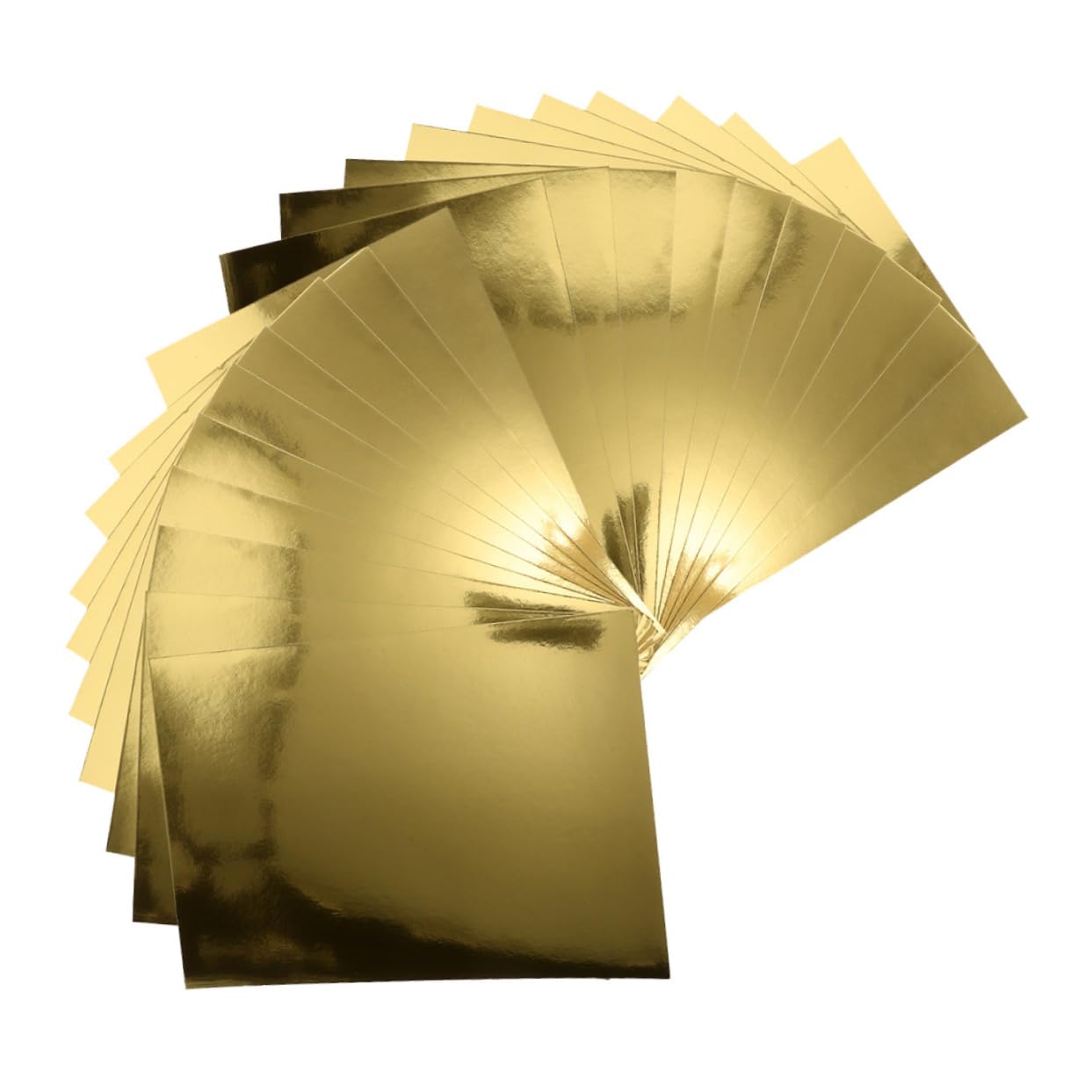Carta Cartoncino Specchiata Oro A4, 5 Confezioni, Cardstock | Finitura Metallica Riflettente, Uso Fai da Te Versatile, per Inviti Nozze e Decorazioni Feste Compleanno