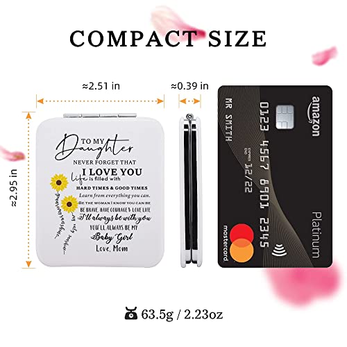 Espejo compacto cuadrado Gtizry para maquillaje miniatura 4