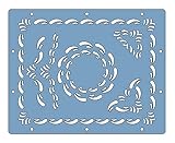 FISKARS SHAPEBOSS EMBOSSING STENCIL SET - CIRCLE-SWIRL