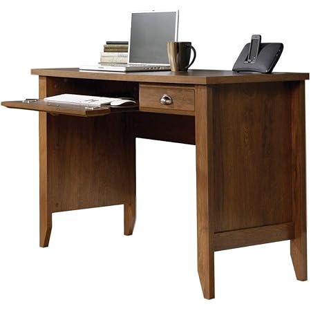 Amazon Com Sleek Computer Desk Wooden With Slide Out Keyboard Tray And Drawer Stylish Accent Table Pc Laptop Table Home Office Furniture Writing Study Desk Classic Timeless Look Ebook By Bada Desk With Slide Out Table