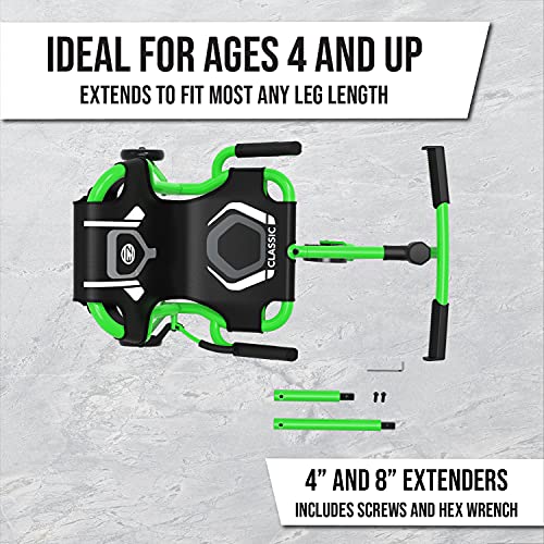 EzyRoller Classic X Ages 4+, 45lbs - 120lbs - Green
