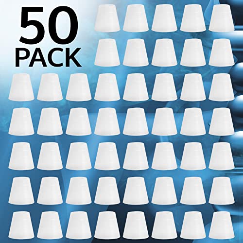 [50 Pack] Hookah Hose Grommets For Lounges & Shops - Connect Hookah Grommet To Hookah Hose Port - Rubber Sealed Hookah Grommets - Silicone Grommet For Pipes - Virtually Universal Hookah Hose Grommets #TOP3