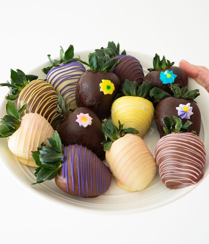 From You Flowers - Flower Power Chocolate Covered Strawberries (12 Count)