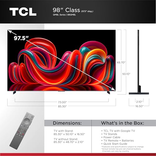 TCL 98 inch QLED TV premium