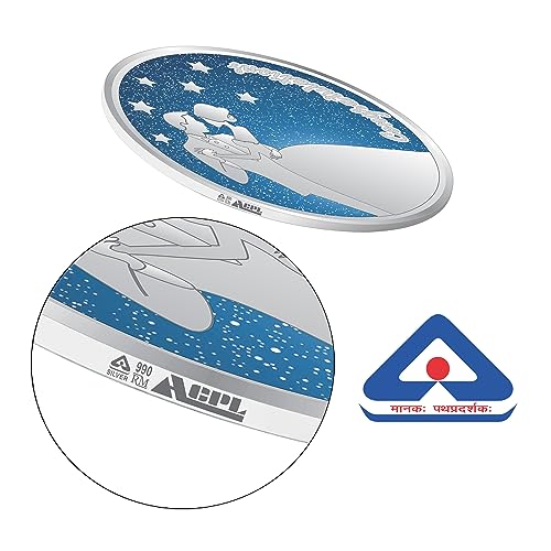 Image of ACPL Precious Moments BIS Hallmarked Wedding-Anniversary Marriage Gift 999 Pure Silver Coin 10gm 20gm 50gm 100gm