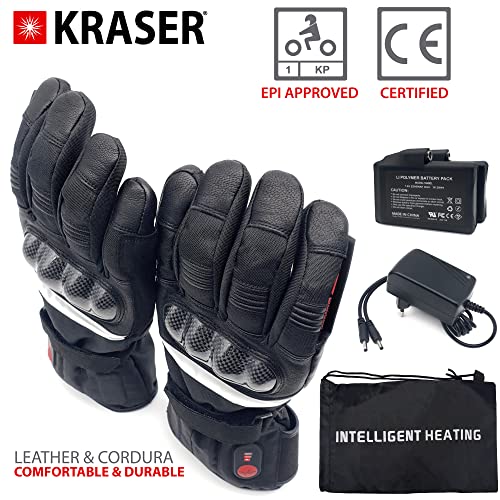 KRASER KRGS28-XXL Guanti Riscaldati per Moto