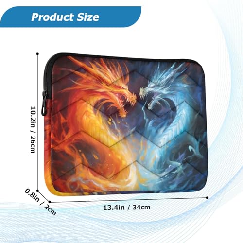 Funda para laptop de 13-14 pulgadas Dragons resistente al agua miniatura 3
