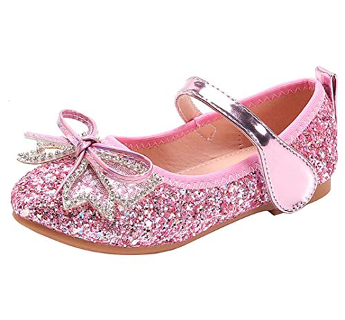 Little Girl's Adorable Sparkle Mary Jane Ballerina Flats Princess Party Dress Shoes2