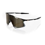 100% HYPERCRAFT Sport Performance Frameless Sunglasses (Matte Black - Soft Gold Mirror Lens)