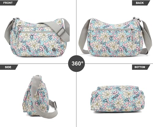 Image of Pealwel Casual Crossbody Bag with Anti Theft Pocket - Women Lightweight Water-Resistant Purse Bag