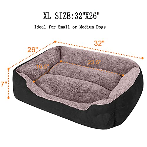 CLOUDZONE Dog Beds for Large Dogs, Large Dog Bed Machine Washable Rectangle Breathable Soft Padding with Nonskid Bottom… - Image 3