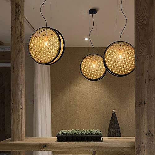 Lámparas colgantes de decoración de cabecera para dormitorios de estilo zen natural 5