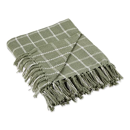 DII Transitional Checked Plaid Woven Throw, 50x...