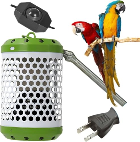 DancJulie 鳥 ヒーター 保温電球カバー付 100W 暖房器具 小動物用 とり暖寄りそいヒーター ヒヨコ・セキセイインコからオウムまで対応 寒さ対策 安全防護設計 漏電防止 省エネ 爬虫類/両生類 (鳥ヒーター)