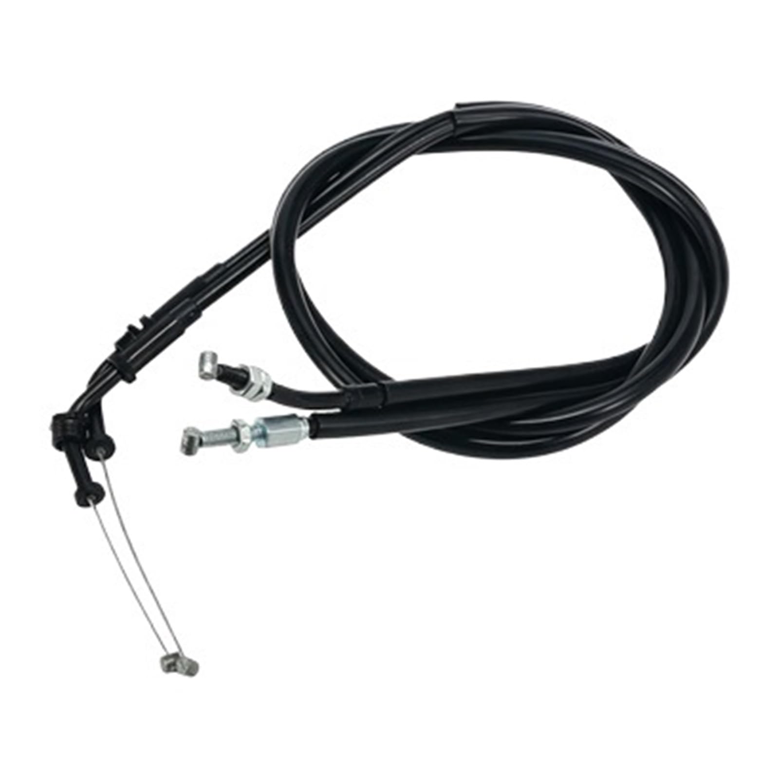 Cable de Gas del Acelerador de la Motocicleta Cable del Acelerador Líneas de Alambre de Empuje y tracción compatibles con Yamaha SR400 2001-2018 3HT-26311-00-00 3HT-26312-00-00