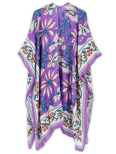 Image of Spicy Sandia Kimonos for Women Floral Beach Cover Up Loose Swimsuit Bathing Suit Coverup Cardigan for Summer Swimwear