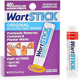 WartStick Maximum Strength Salicylic Acid Solid-Stick Common and Plantar Wart Remover 0.2 Oz