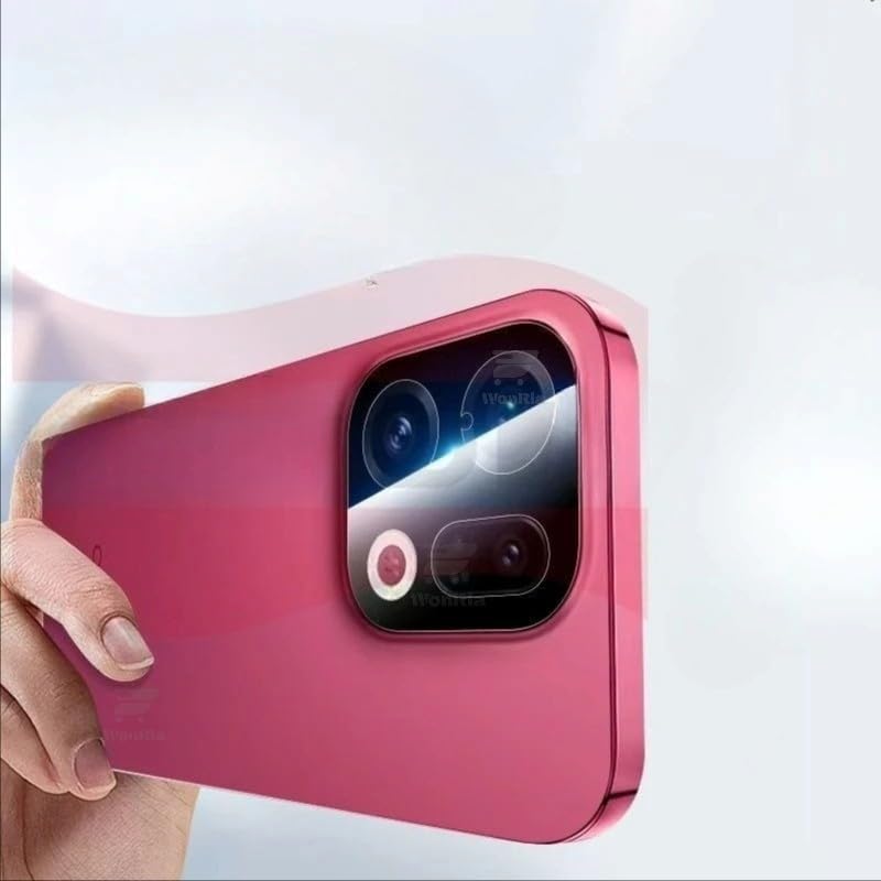 Image of Pack 1- Back Camera Glass Protector for Oppo Find X9 Pro 5G [3D Premium] Camera Glass Protector (Black)