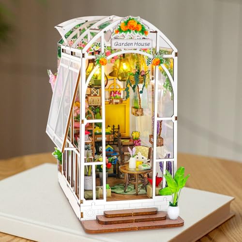 DIY Book Nook Kit Gartenhaus, Diorama 3D Holz