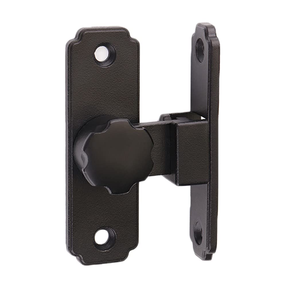NVSFZGIYG Portable Door Lock, 90 Degree Right Angle,Stainless Steel Gate Latches Safety Barn,Curved Buckle,Heavy Duty Flip Latch