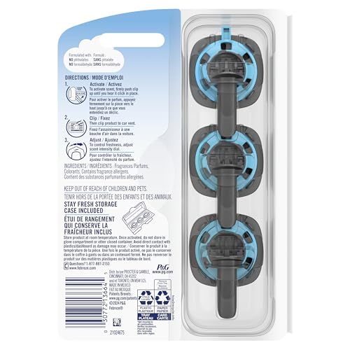 Image of Febreze Car Vent Clip Air Freshener, Hawaiian Aloha, 0.037 Pound